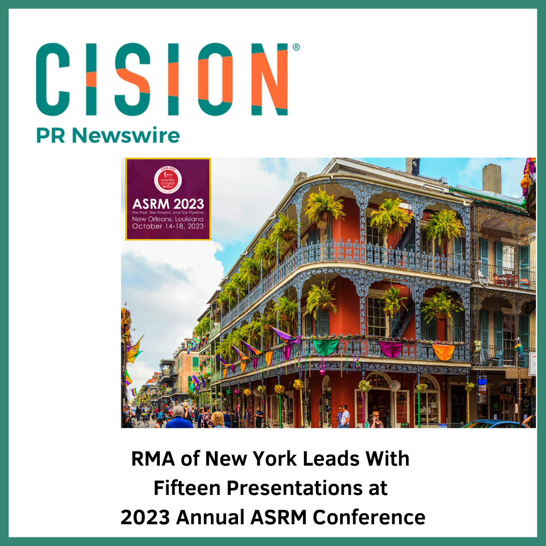 RMA of New York Leads With Fifteen Presentations at 2023 Annual ASRM